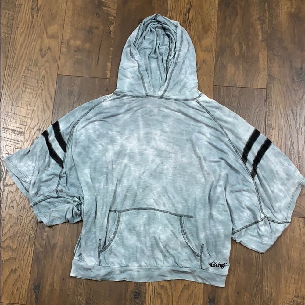 Billabong Blue Tie-Dyed Hoodie Top